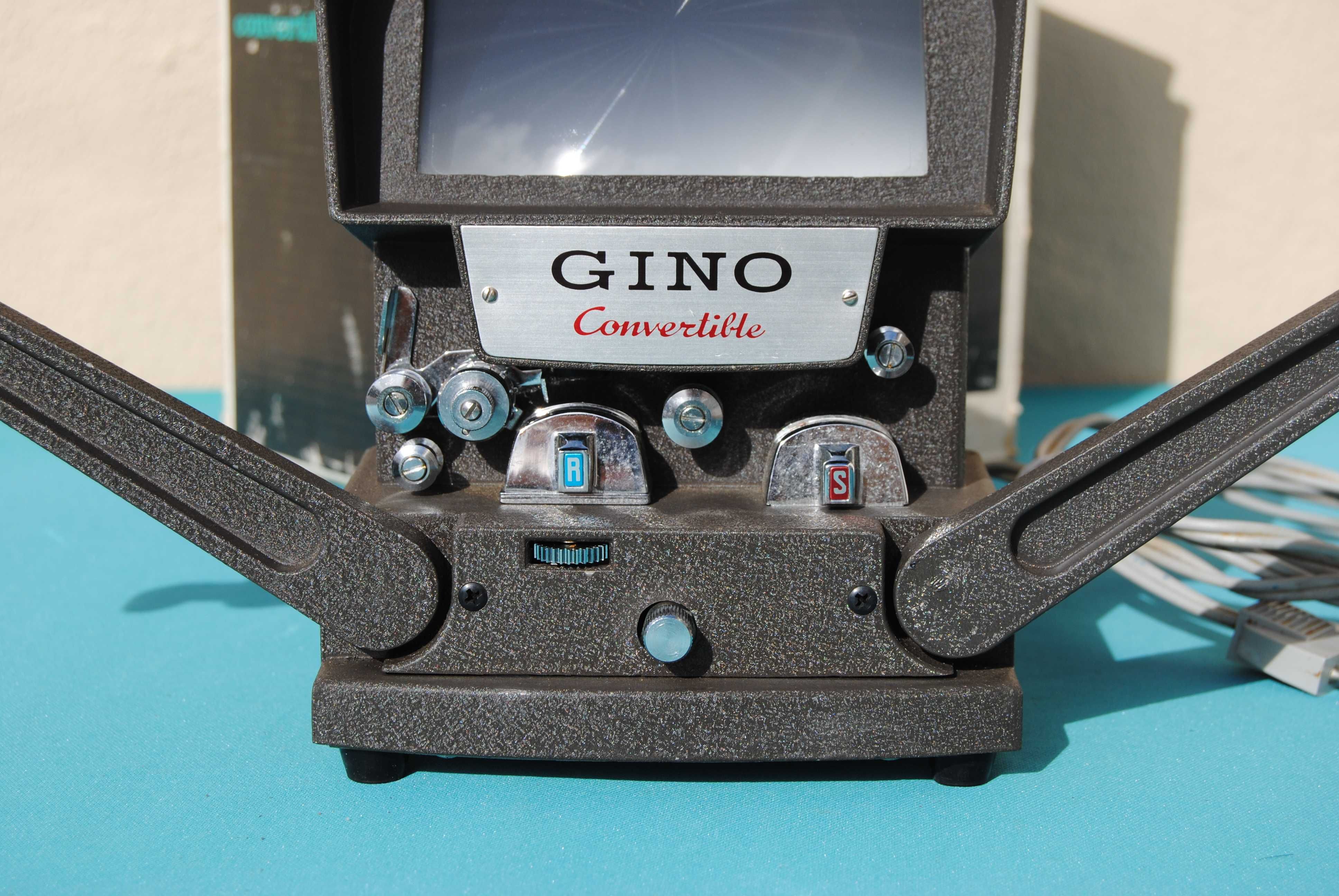 Gino convertible film editor "edits any 8mm film" na caixa - vintage