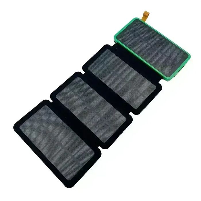 Повербанк із сонячними панелями 10 000 мА·год, 4 складні панелі