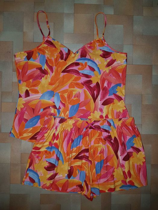 Комплект микрофибра, мягкая легкая пижама Primark (майка+шорты)