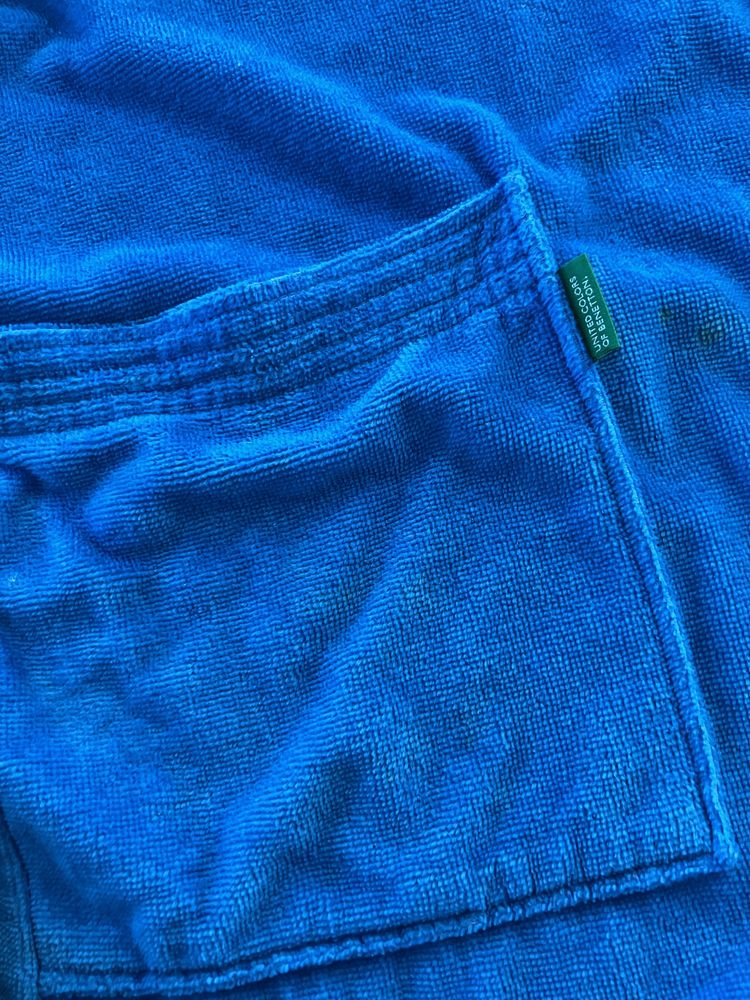 Robe de Banho marca Benetton azul