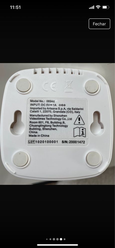 Chicco intercomunicador video smart 2.4