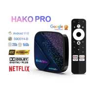 Смарт ТВ приставка(Android TV плеер) Hako Pro 2/16Gb Amlogic S905Y4