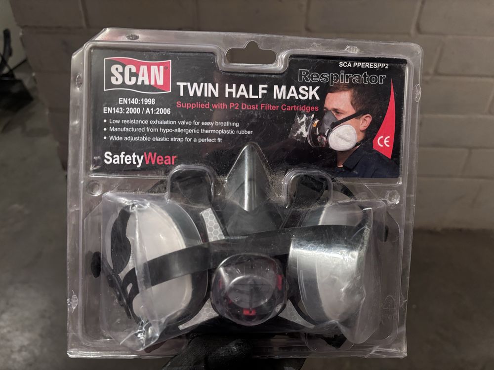 Maska ochronna SCAN Twin Half Mask z filtrami P2 – nowa, oryginalna