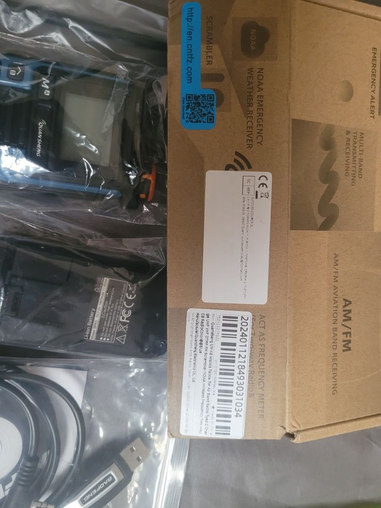 Radiotelefon Quansheng UV-K6 (UV-K5(99))+ antena 38cm + kabel do progr