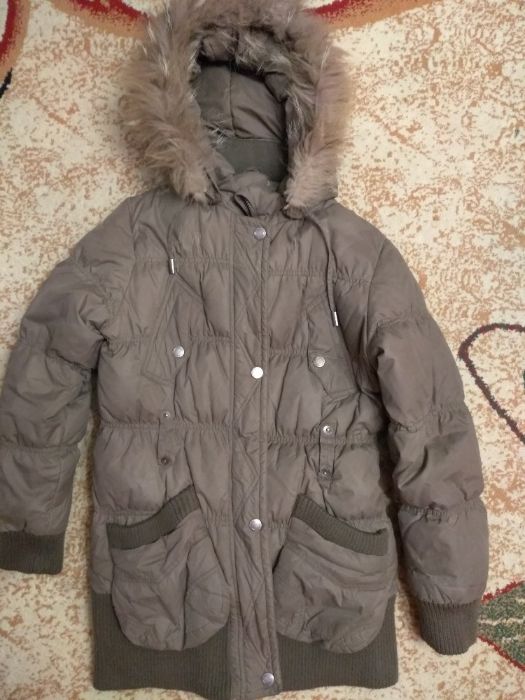 Куртка зимняя пуховик для девочки 11-13 лет