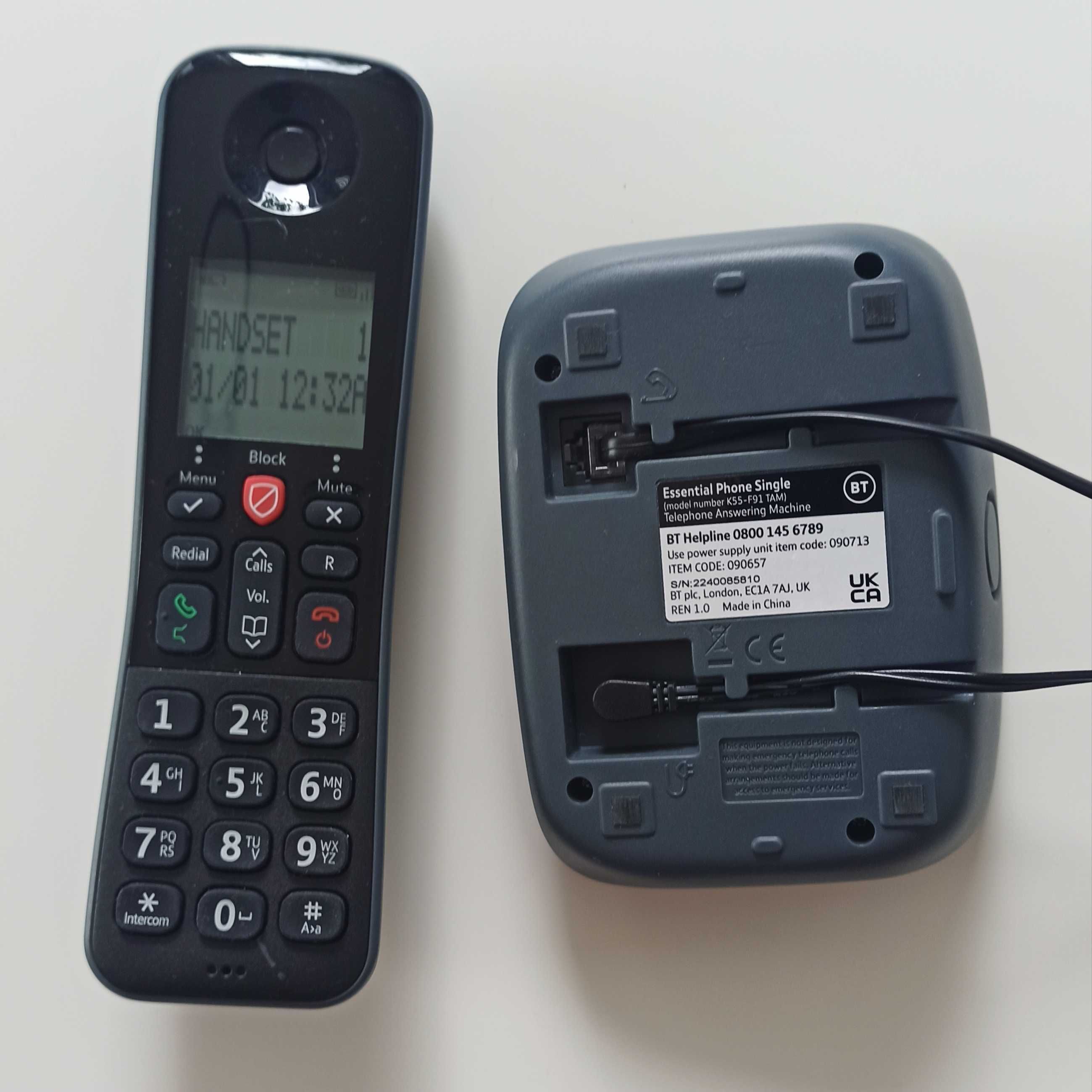 Telefon BT Essential DECT z funkcją TAM