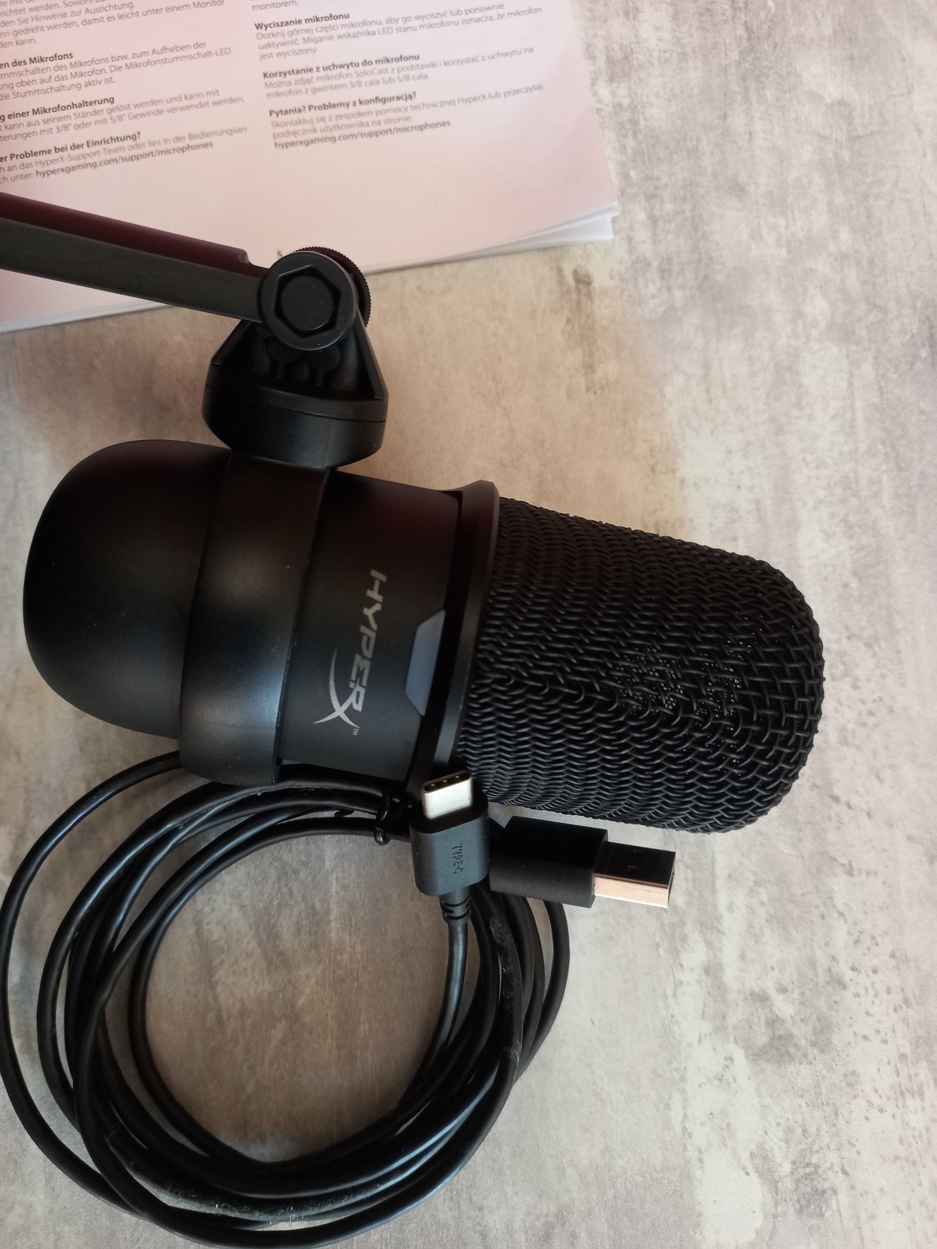 Новенький Мікрофон HyperX SoloCast + пантограф і поп фільтр