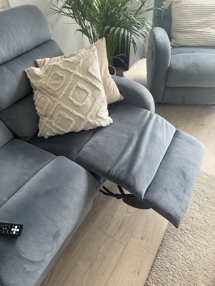 Sofa, fotele Zestaw wypoczynkowy  funkcją relax x 4