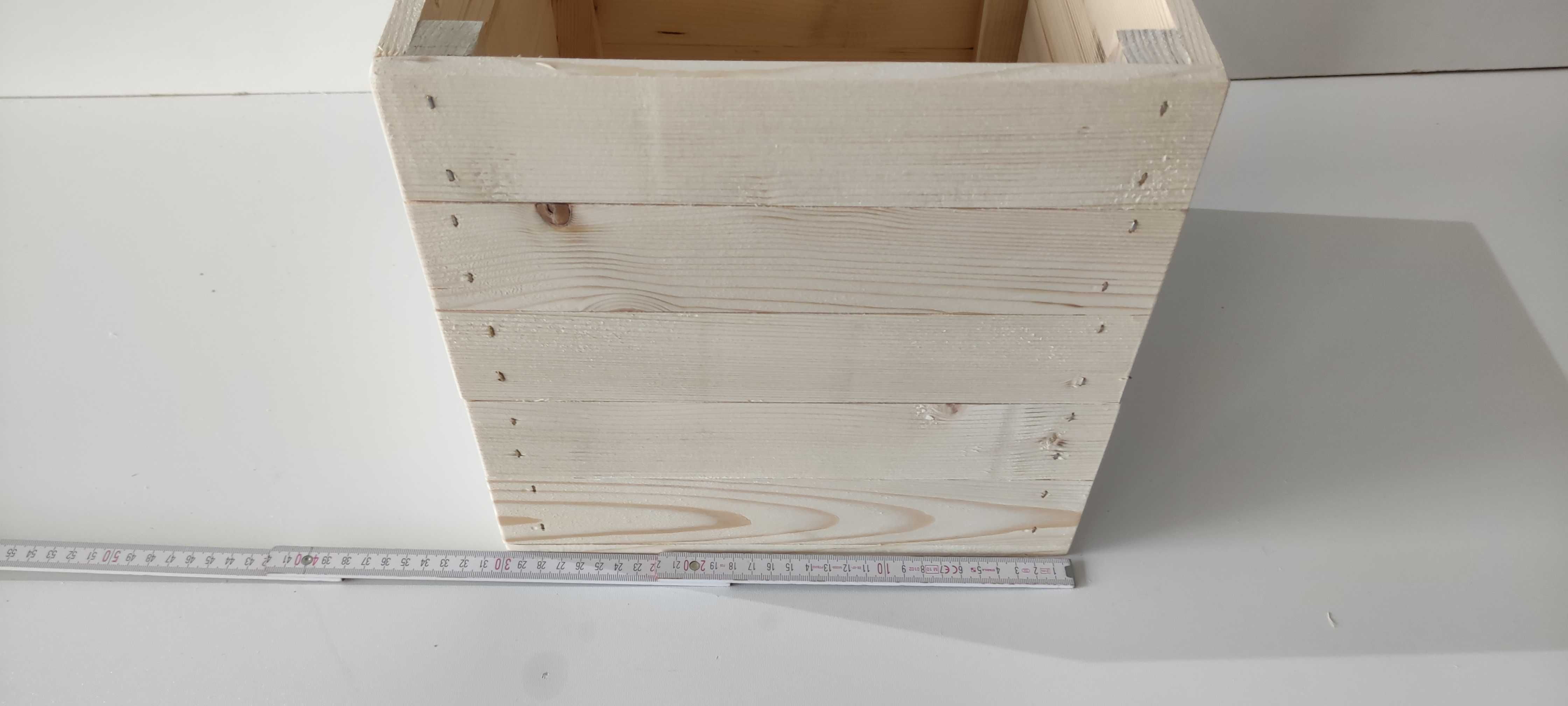 skrzynka drewniana premium dekoracyjna skrzynka 30x30x30 pełna