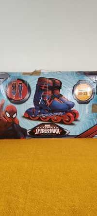 Regulowane łyżworolki Spiderman 30-33
Max długość wkładki 26 cm
Regula