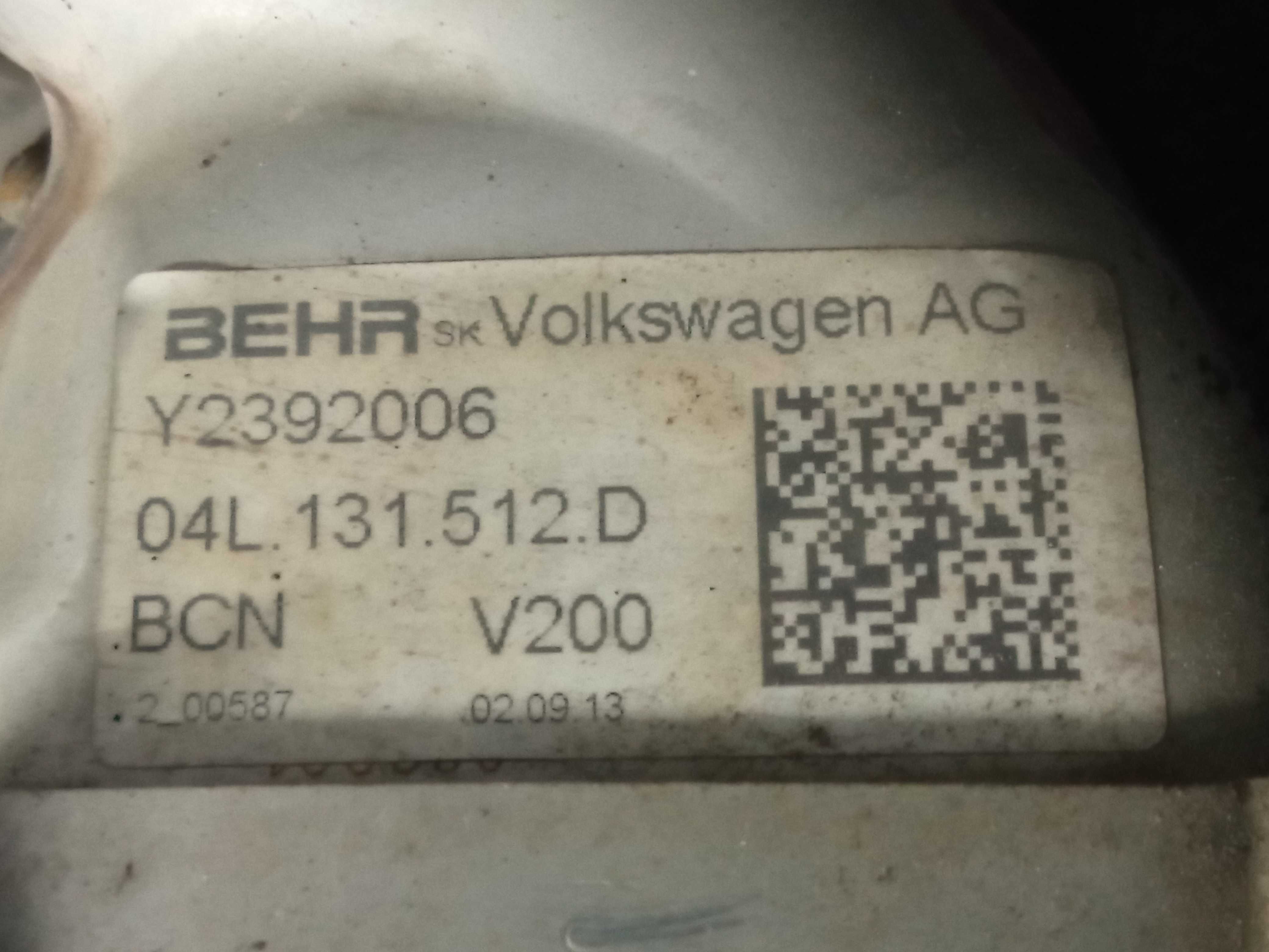 Chłodnica spalin VW Golf VII 2.0 TDI 04L131512D Siedlce