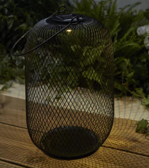 Latarnia/lampa ogrodowa SOLARNA czarna NOWOŚĆ!