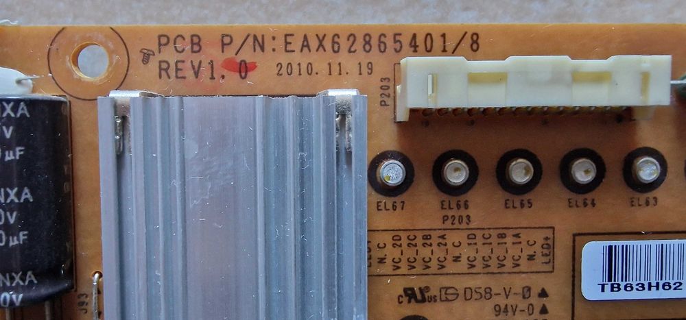 LG 47lw5500 Power Supply, Mainboard e placa T-CON