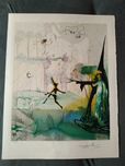 Salvador Dali litografia Le Dilemme de D'amis 100% Orginał