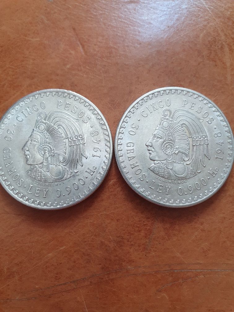 5 peso 1948 meksyk