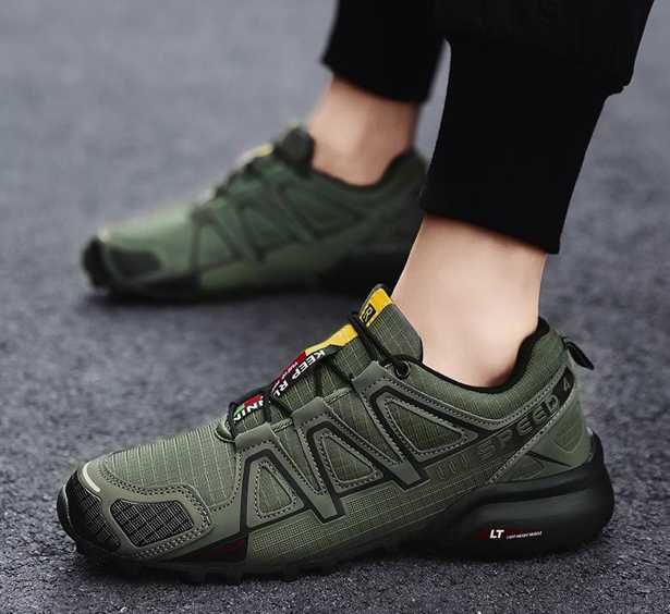 Кросівки тактичні чоловічі військові олива Salomon speedcross 4