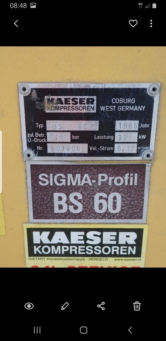 KAESER BS60 Kompresor.