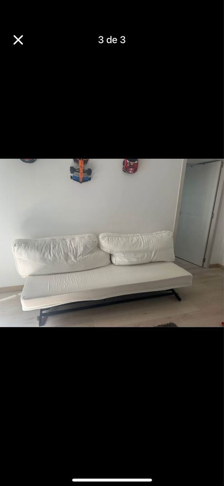 Sofá Cama c/ almofadas