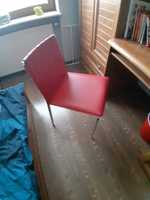 Krzesło fotel czerwone używane plecionka ikea Agata Home orygin loft