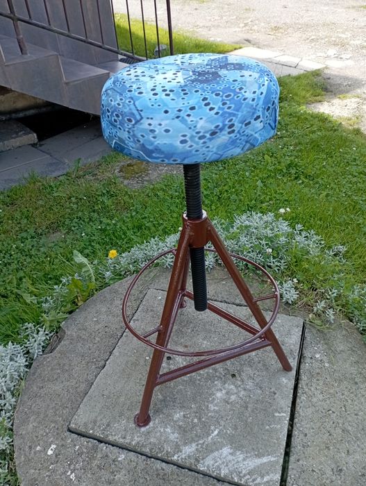 Krzesło warsztatowe PRL