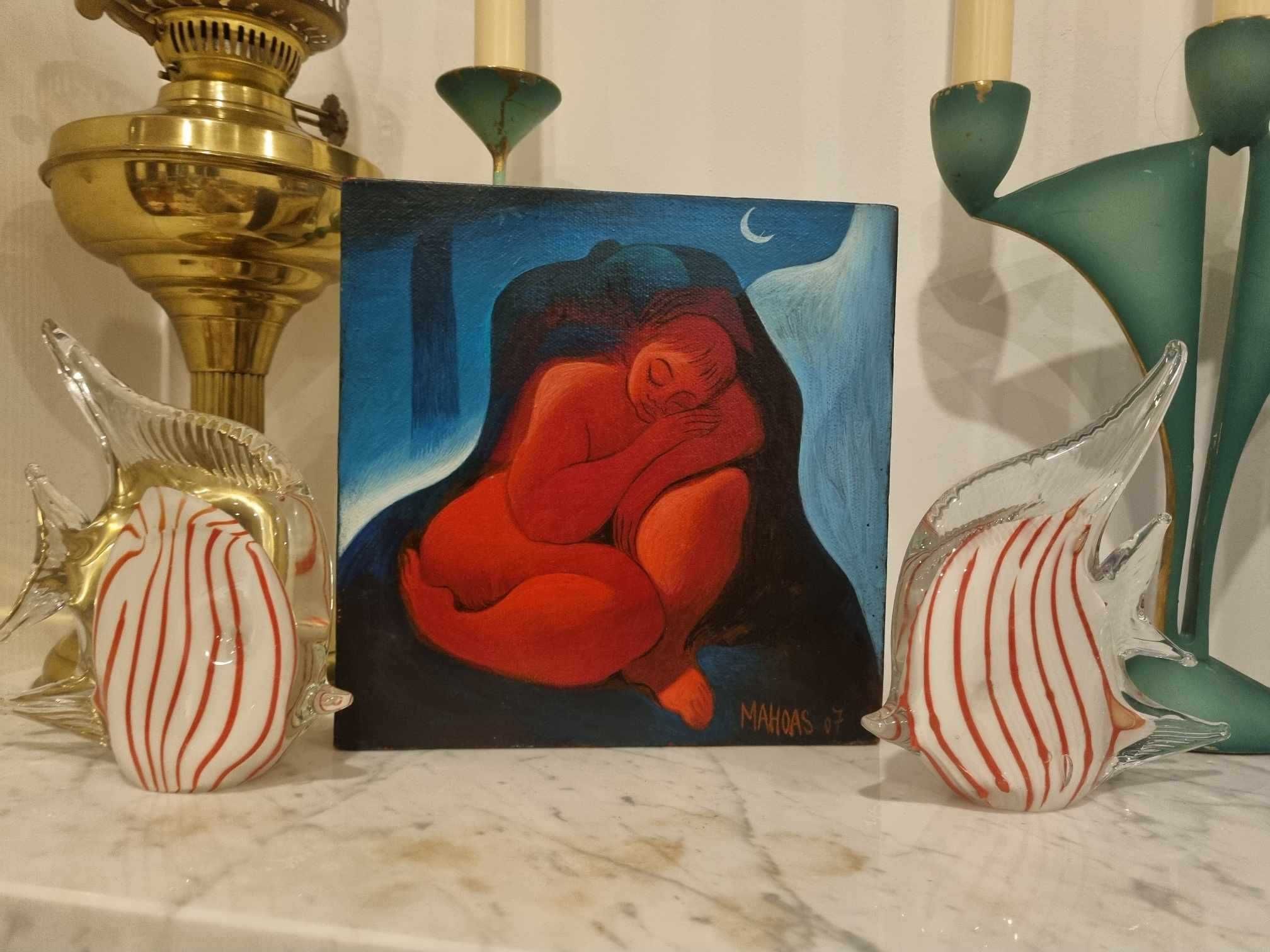 Obraz,olej na płótnie Hugues Mahoas Desert Lover,2007 r.