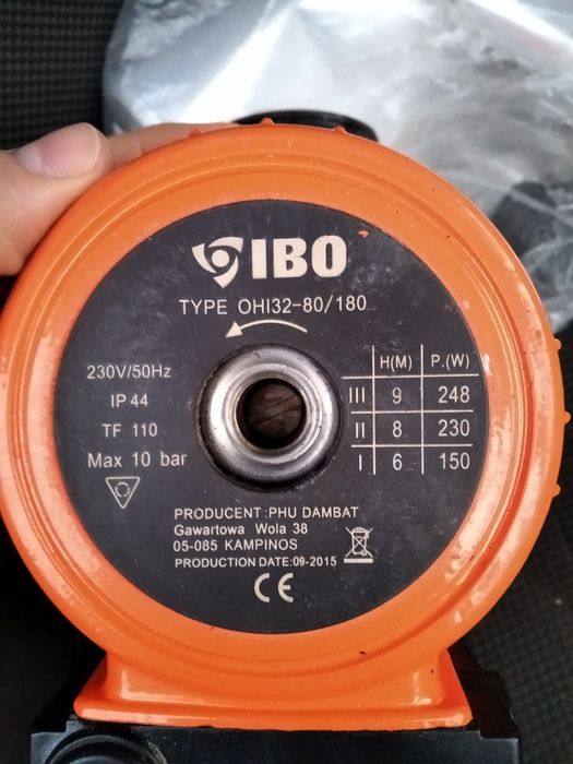 Pompa wody obiegowa 32-80/180 IBO