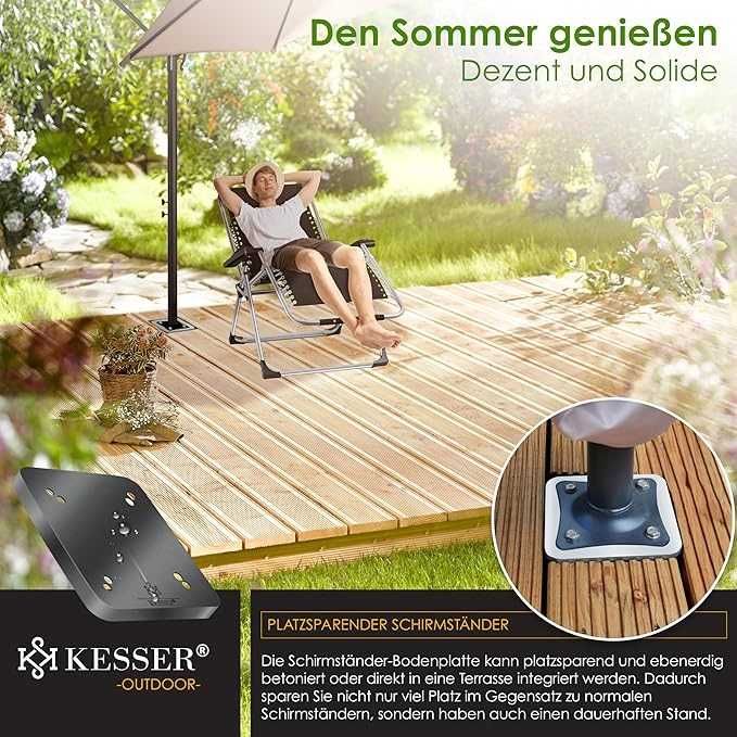 Nowa metalowa podstawa do parasola / stojak / wspornik / uchwyt !4486!