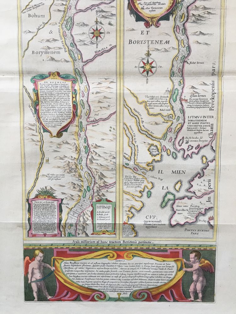 Антикварна карта Дніпра 1643