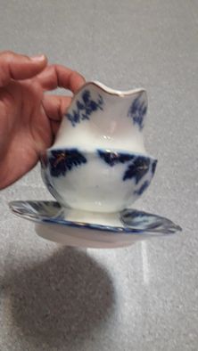 Molheira antiga em Porcelana azul borrão W.H. GRINDLEY - Mint