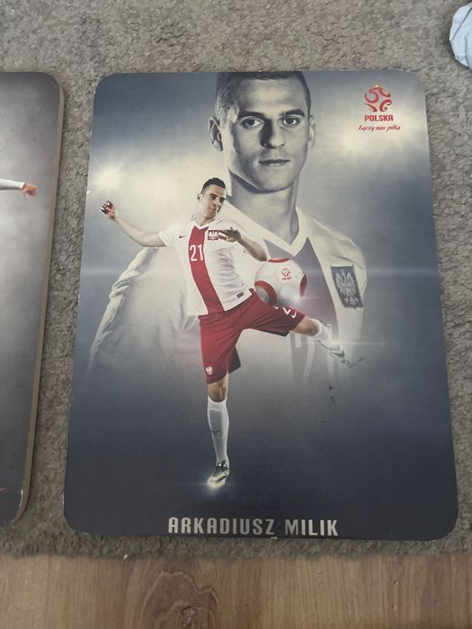 Obraz Grzegorz Krychowiak Arkadiusz Milik i Robert Lewandowski