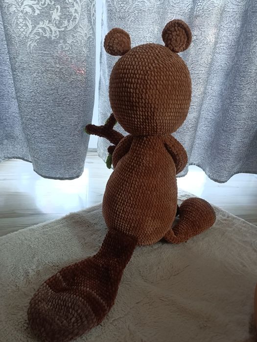 Maskotka bóbr na szydełku handmade