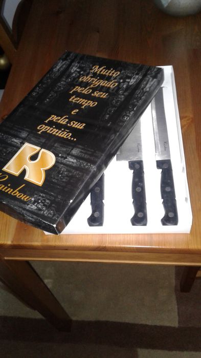 Conjunto de facas cozinha ( Novo) Oferta da Manteigueira