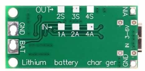 Модуль заряда літієвої батареи 2S, 3S, 4S 2А (12.6V) CN3303