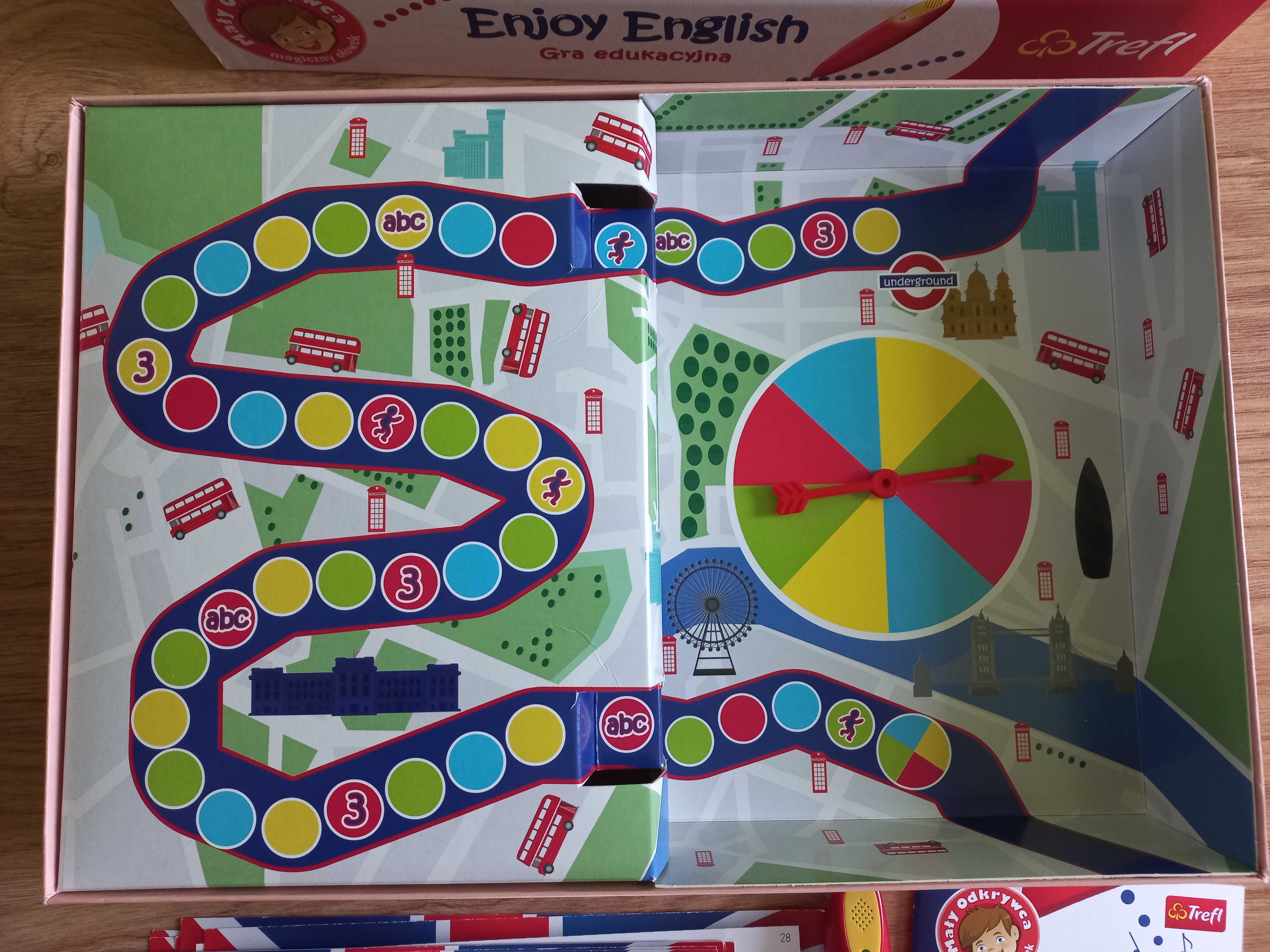 Gra edukacyjna Angielski Enjoy English, Trefl, na Dzień Dziecka