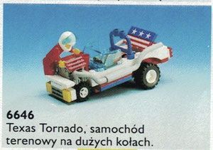 LEGO Town 6646 - Texas Tornado  unikat 1991 box instrukcja