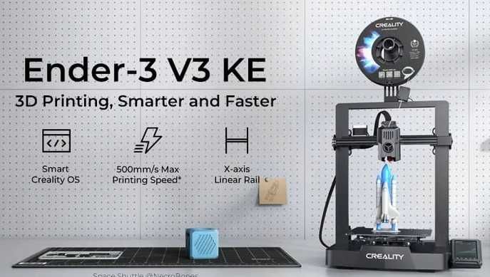 Impressora 3D Creality Ender 3 V2, V3 SE, S1, V3 KE, 22 x 22 x 25