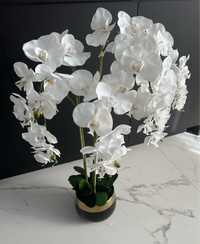 Duży wysoki sztuczny storczyk kwiat 90cm