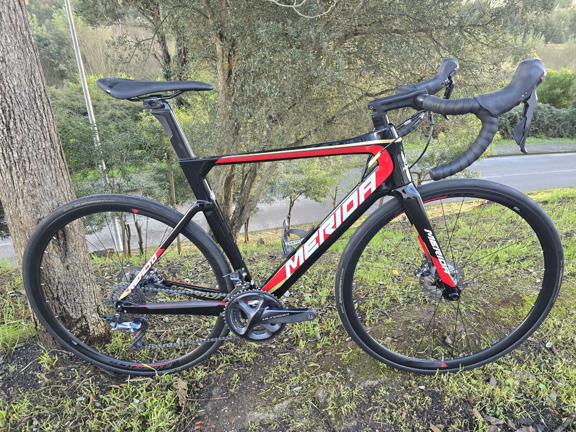 Merida reacto de disco com ultegra