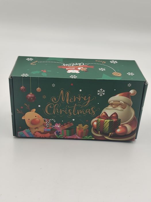 Nowe pudełka świąteczne Merry Christmas z gumką do prezentów