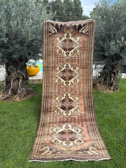 Dywan Chodnik Perski Wełniany R. Tkany Iran Hamadan 295x110 gal.10 tyś