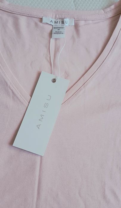 Koszulka pudrowy róż S/M