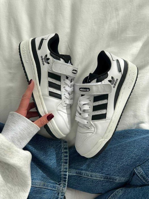 Adidas Forum 84 Low White Black, адідас форум кеди, адідас форум 84