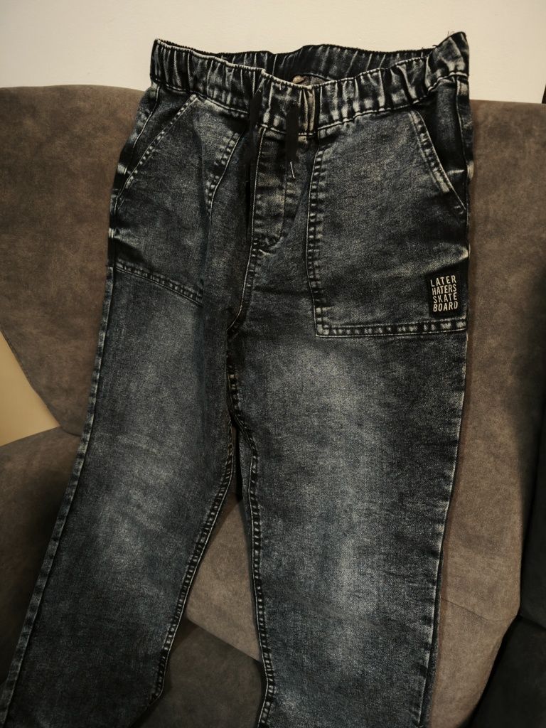 Spodnie jogger męskie, jeans, rozmiar 170