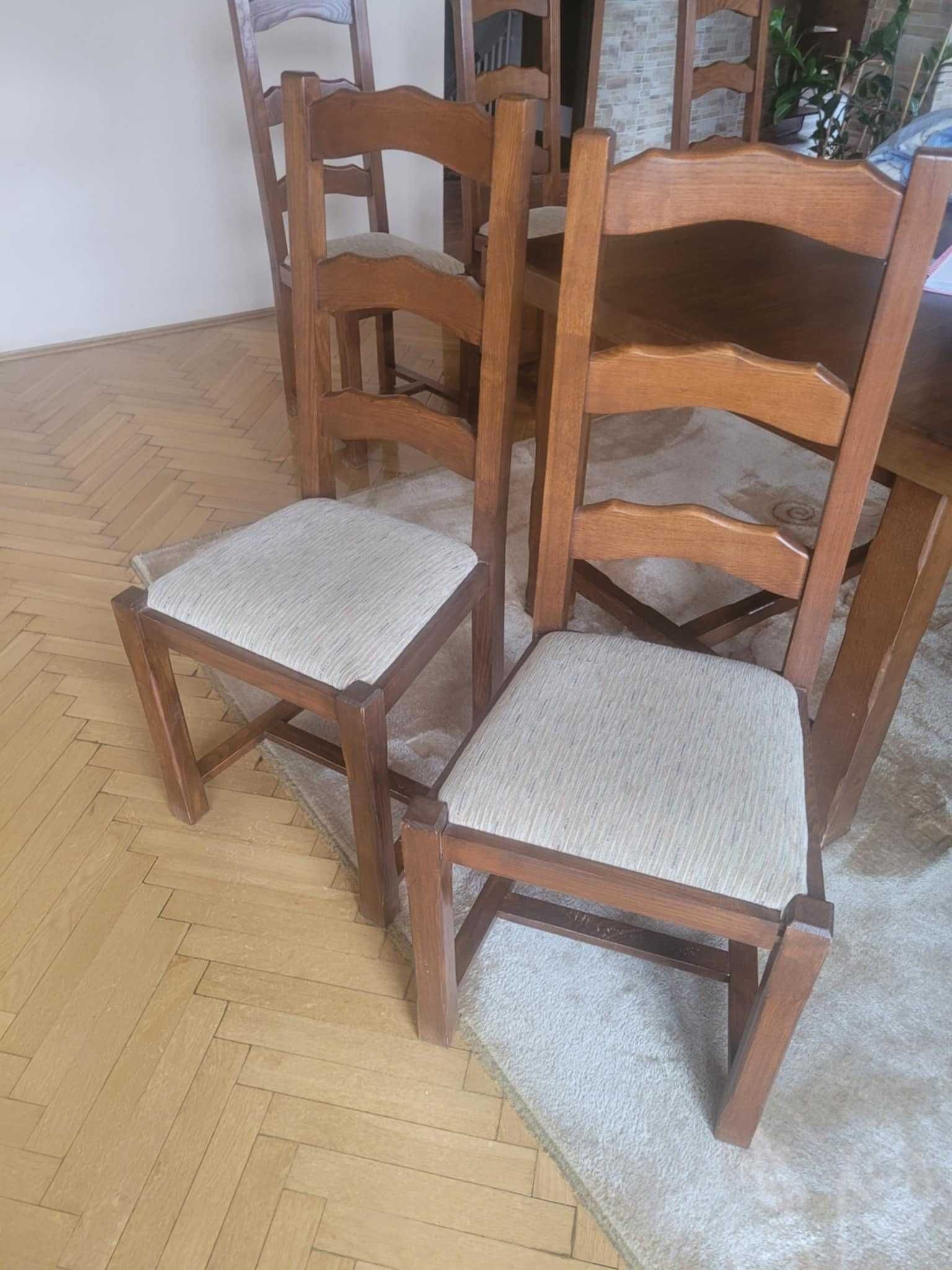 Meble drewniane do salonu (komplet)