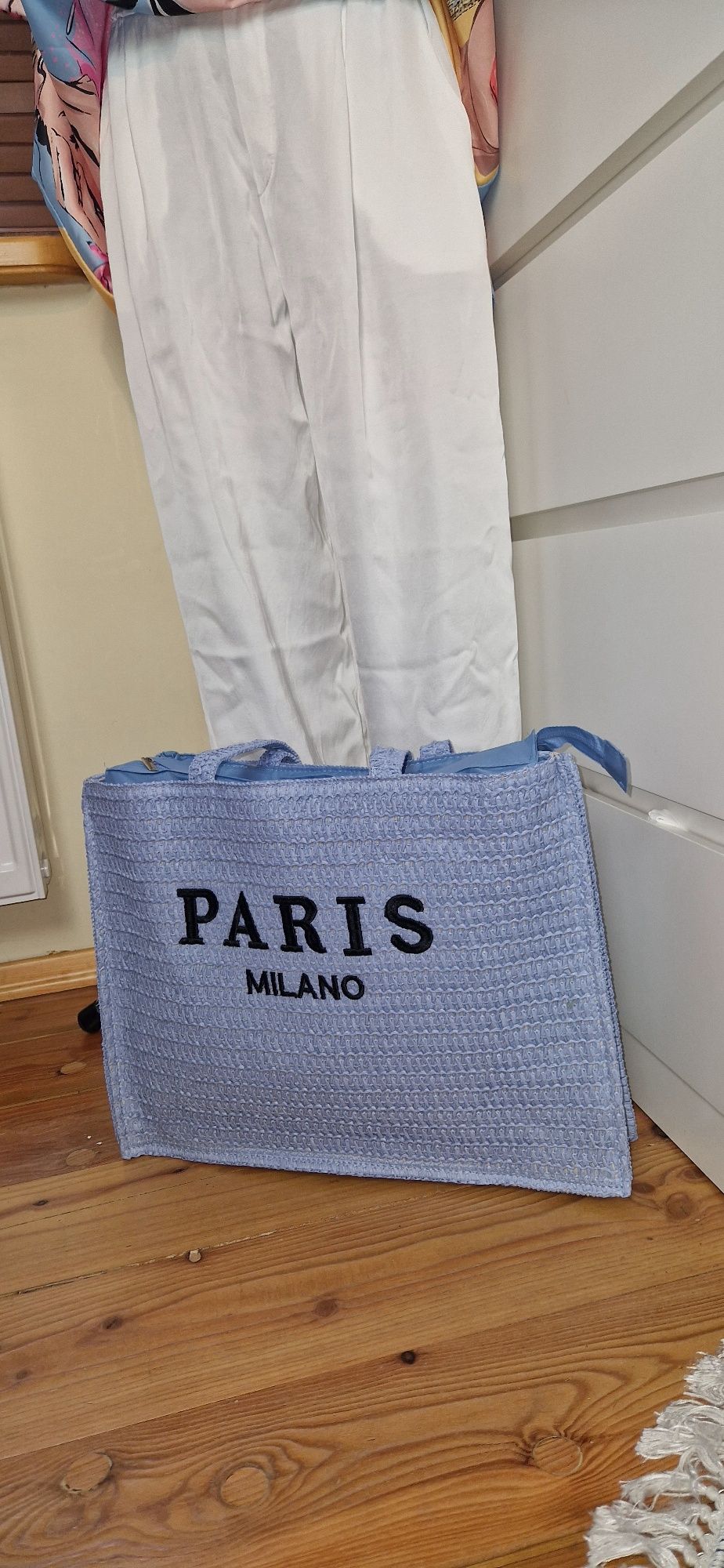 Torba plażowa letnia z napisem Paris