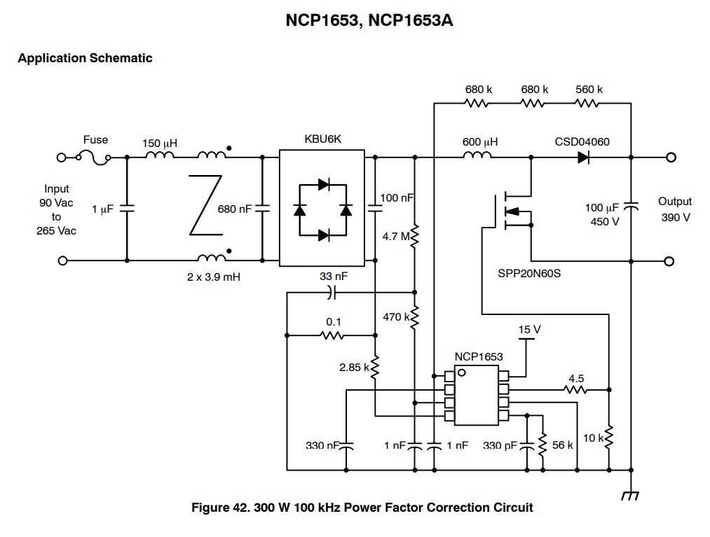 Плата PFC на NCP1653