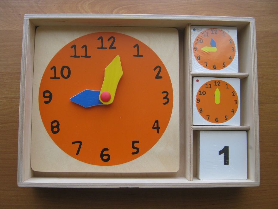 Zegar do nauki czasu dla dzieci w wieku 4-8 lat