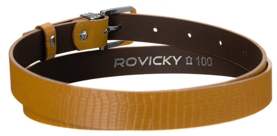 oryginalny, skórzany pasek damski, wzór skóry węża  - rovicky