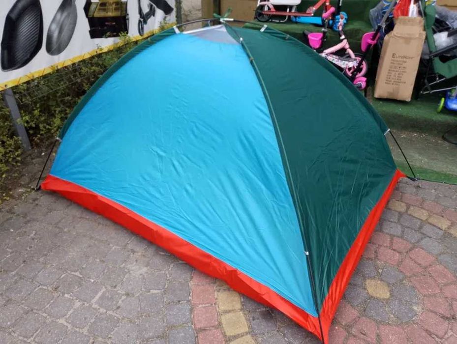 NAMIOT 3 OSOBOWY wędkarski turystyczny 2x1,5m z moskitierą rozkładany