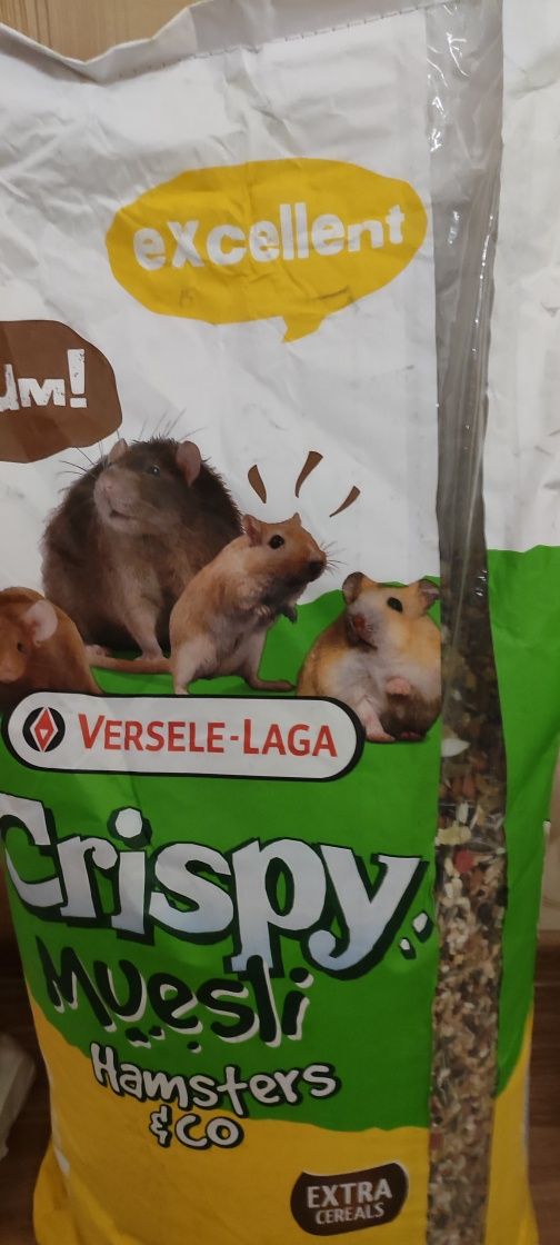 Корм 4 кг Versele-Laga Crispy Muesli Hamster для хомяков,крыс,песча